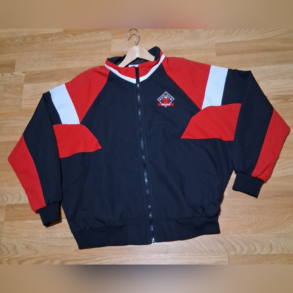 Red Dog Racing  Black and Red Jacket Sz.XXl 50-52 Made In Usa Brand Four Seasons